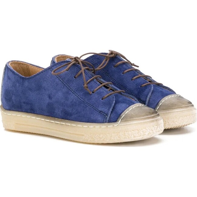 Leather Sneakers, Navy