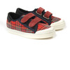 Plaid Sneakers, Red - Sneakers - 1 - thumbnail