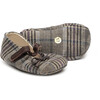 Fabric Crib Shoes, Beige - Crib Shoes - 2