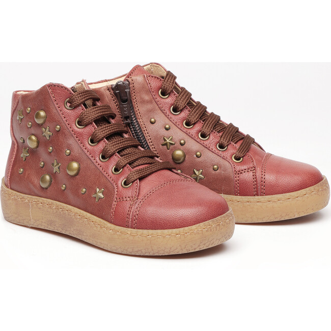 Leather Sneakers, Brown