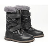 Leather Boots, Black - Boots - 1 - thumbnail
