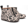 Floral Print Ankle Boots, Beige - Boots - 1 - thumbnail