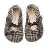 Fabric Crib Shoes, Beige - Crib Shoes - 3