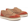 Fabric Lace-Ups, Brown - Sneakers - 1 - thumbnail