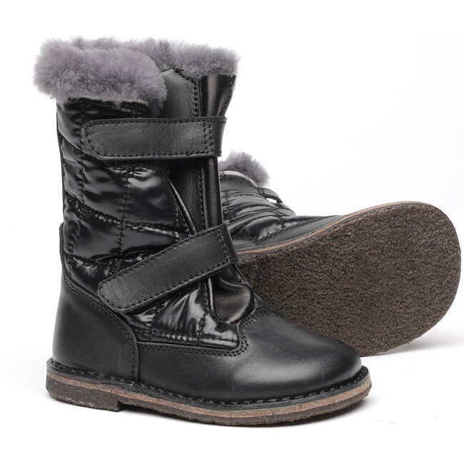 Leather Boots, Black - Boots - 2