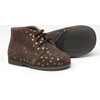 Star Print First Walkers, Brown - Booties - 2