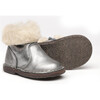 Leather Boots, Silver - Boots - 2