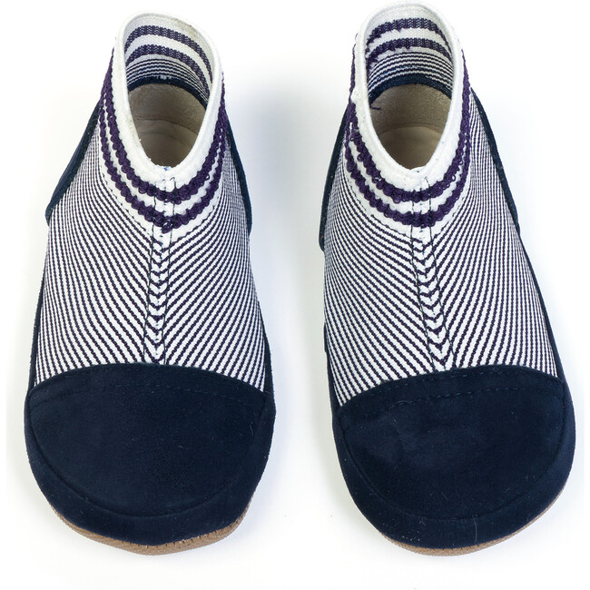 Elastic Slip-On, Navy - Slip Ons - 3
