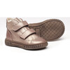 Leather Sneakers, Gold - Sneakers - 2