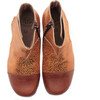 Animal Print Leather Boots, Copper - Boots - 3