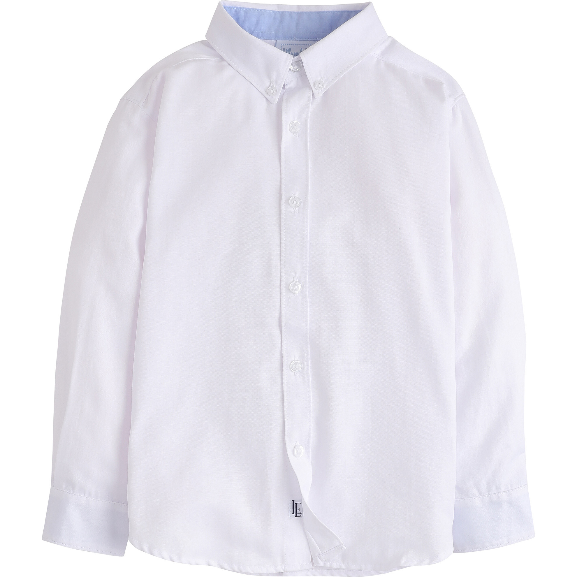 Button Down Shirt, White Oxford - Shirts - 1