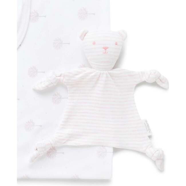 Stretch Swaddle Wrap & Comforter Gift Pack Pale Pink Tree - Swaddles - 4