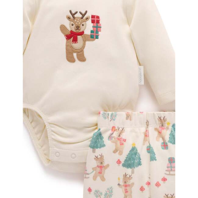3 Piece Gift Set Deer Christmas Print - Mixed Apparel Set - 3