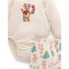 3 Piece Gift Set Deer Christmas Print - Mixed Apparel Set - 3