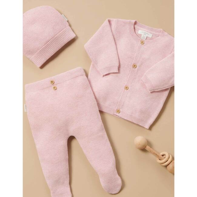 Textured Knit Legging Pink Melange - Leggings - 5