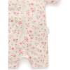2 Pack Short Sleeve Zip Romper Seaside Floral - Footie Pajamas - 4