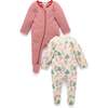 Christmas 2 Pack Printed Zip Footie Deer Print - Mixed Apparel Set - 1 - thumbnail