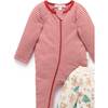 Christmas 2 Pack Printed Zip Footie Deer Print - Mixed Apparel Set - 2