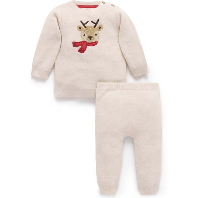 Jumper and Legging Set Snow Melange, Reindeer