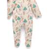 Christmas 2 Pack Printed Zip Footie Deer Print - Mixed Apparel Set - 4