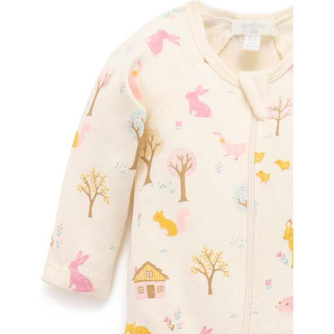 2 Pack Zip Growsuit Girl's Woodland Print - Footie Pajamas - 2