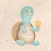 2 Pack Short Sleeve Zip Romper Hungry Turtles Print - Footie Pajamas - 6
