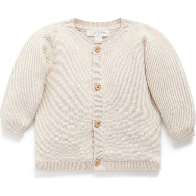 Textured Knit Cardigan Wheat melange