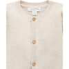 Textured Knit Cardigan Wheat melange - Cardigans - 2