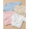 Textured Knit Cardigan Pink Melange - Cardigans - 5