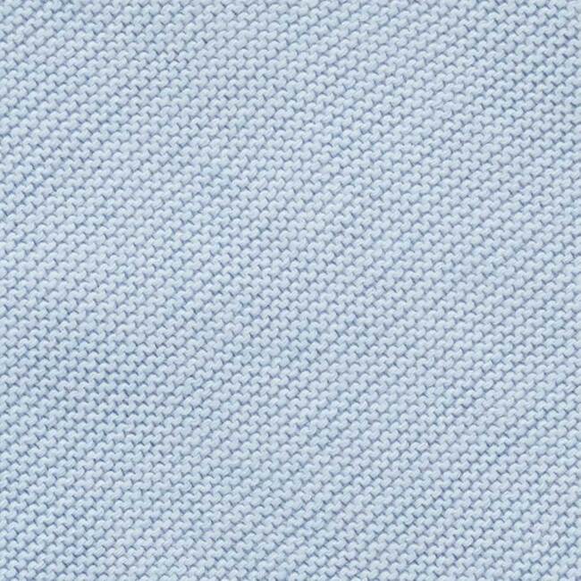Textured Knit Blanket Blue Melange - Blankets - 3