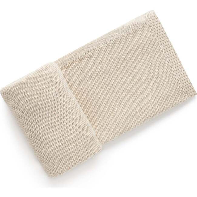 Textured Knit Blanket Wheat melange