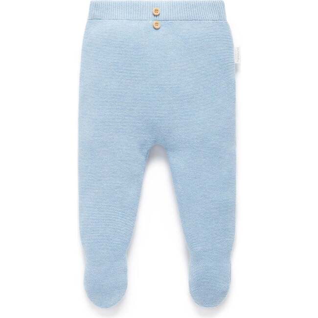 Textured Knit Legging Blue Melange