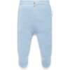 Textured Knit Legging Blue Melange - Leggings - 1 - thumbnail