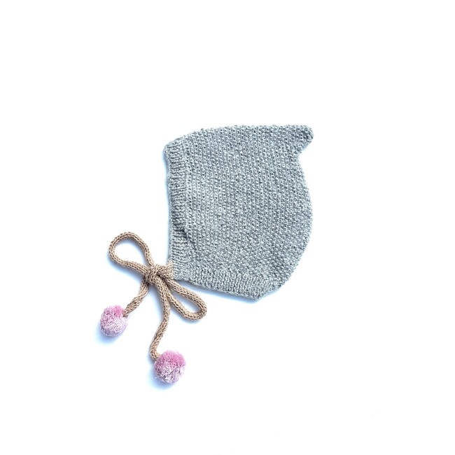 Bonnet, Grey Pink Oatmeal