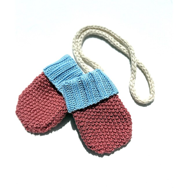 Baby Mittens, Baby Blue Salmon