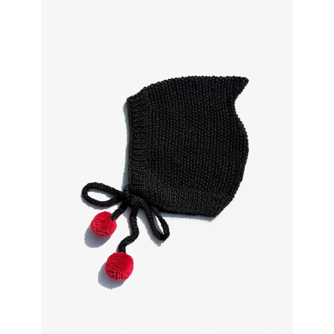Bonnet, Black/ Red