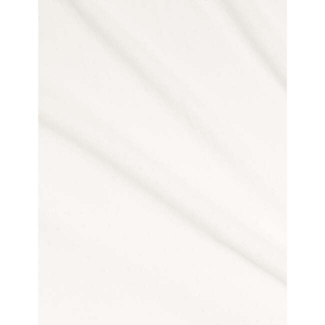 Pointelle Swaddle Blanket Coconut