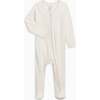 Peyton Zipper Sleeper Ivory - Footie Pajamas - 1 - thumbnail