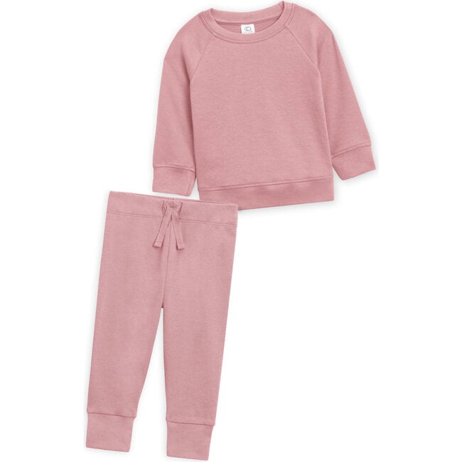 Organic Cotton Lounge Set, Rose - Mixed Apparel Set - 1
