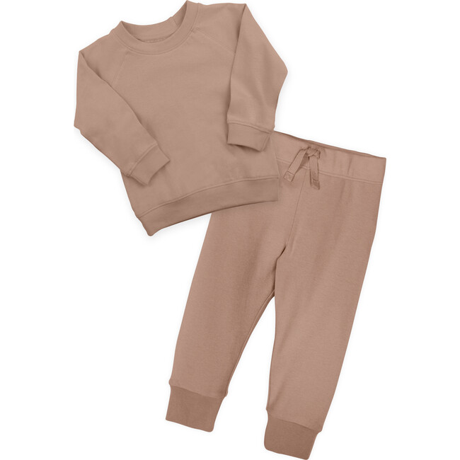 Organic Cotton Lounge Set, Truffle