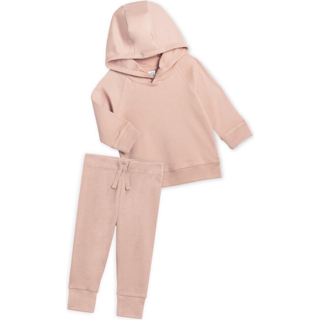 Organic Hoodie and Pant Set, Blush