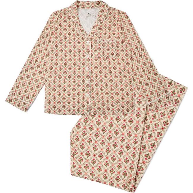 Women's Bamboo Pajama Set, Holly Trellis