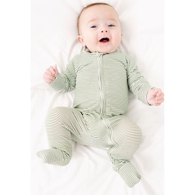 Bamboo Sleeper, Evergreen Stripe - Pajamas - 2