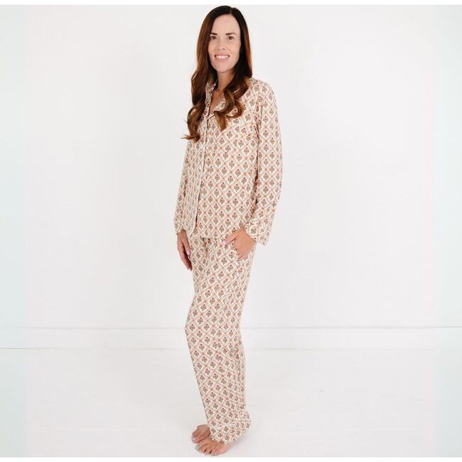 Women's Bamboo Pajama Set, Holly Trellis - Pajamas - 2
