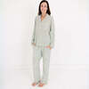 Women's Bamboo Pajama Set, Evergreen Stripe - Pajamas - 4