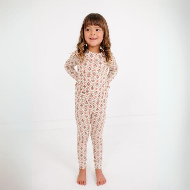 Bamboo Toddler Pajama Set, Holly Trellis - Pajamas - 4