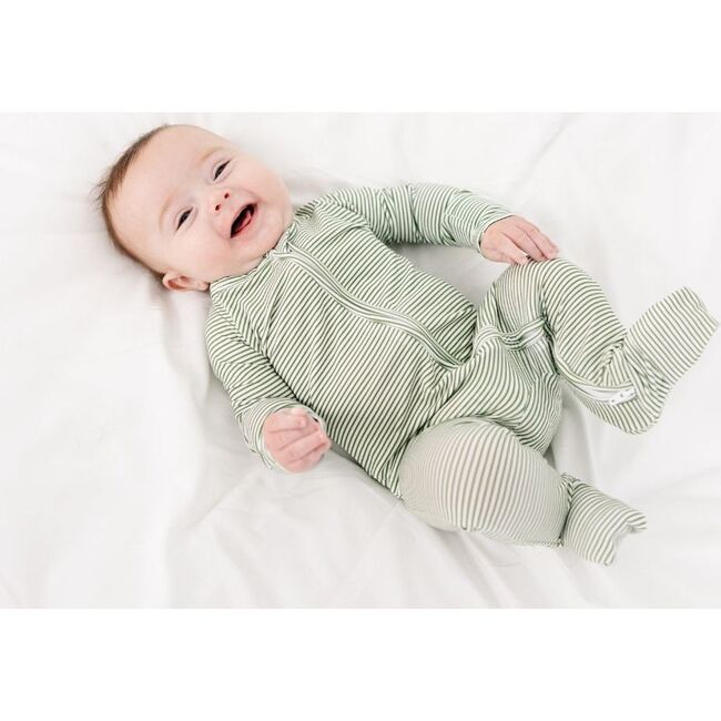 Bamboo Sleeper, Evergreen Stripe - Pajamas - 3