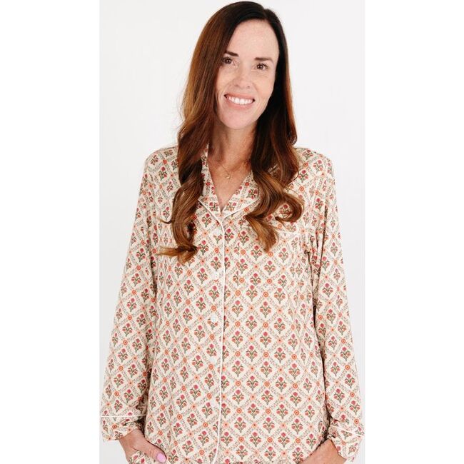 Women's Bamboo Pajama Set, Holly Trellis - Pajamas - 3