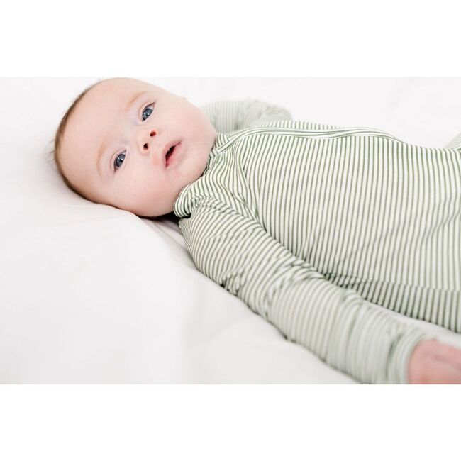 Bamboo Sleeper, Evergreen Stripe - Pajamas - 4