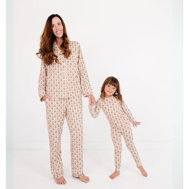 Bamboo Toddler Pajama Set, Holly Trellis - Pajamas - 7